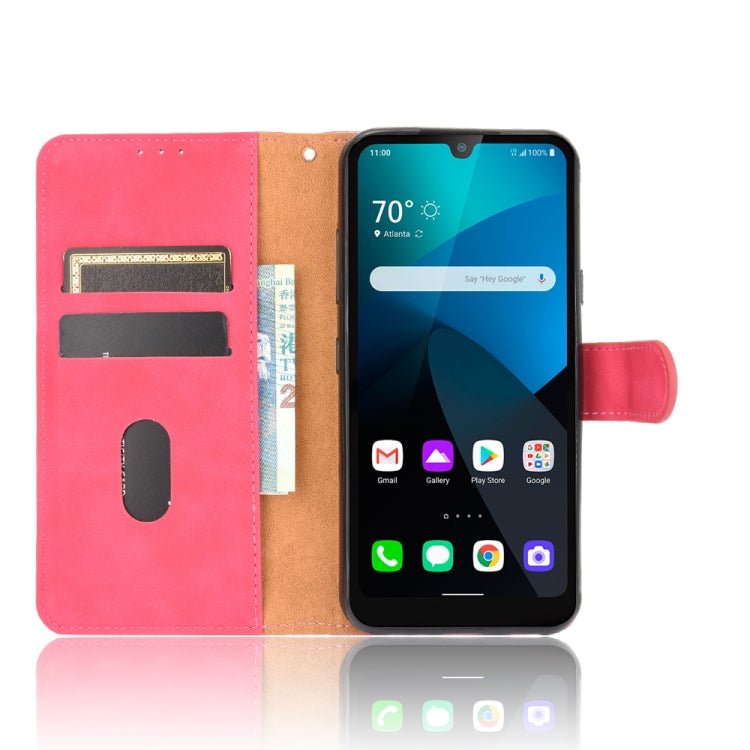 For LG Harmony 4 Solid Color Skin Feel Magnetic Buckle Horizontal Flip Calf Texture PU Leather Case with Holder & Card Slots & Wallet