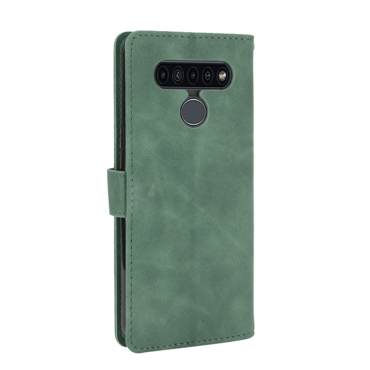 For LG K41S / K51S Solid Color Skin Feel Magnetic Buckle Horizontal Flip Calf Texture PU Leather Case with Holder & Card Slots & Wallet