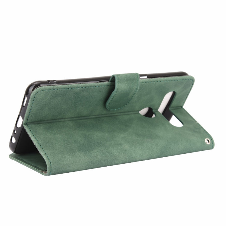 For LG K61 / Q61 Solid Color Skin Feel Magnetic Buckle Horizontal Flip Calf Texture PU Leather Case with Holder & Card Slots & Wallet