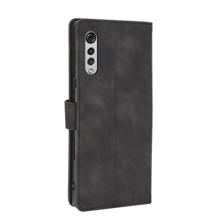 For LG Velvet Solid Color Skin Feel Magnetic Buckle Horizontal Flip Calf Texture PU Leather Case with Holder & Card Slots & Wallet