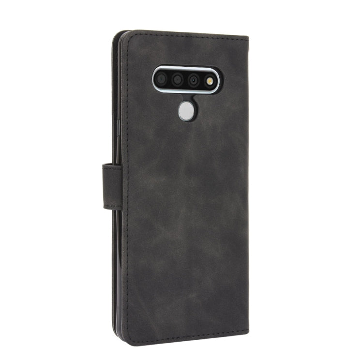 For LG Stylo 6 Solid Color Skin Feel Magnetic Buckle Horizontal Flip Calf Texture PU Leather Case with Holder & Card Slots & Wallet