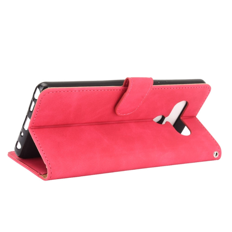 For LG Stylo 6 Solid Color Skin Feel Magnetic Buckle Horizontal Flip Calf Texture PU Leather Case with Holder & Card Slots & Wallet