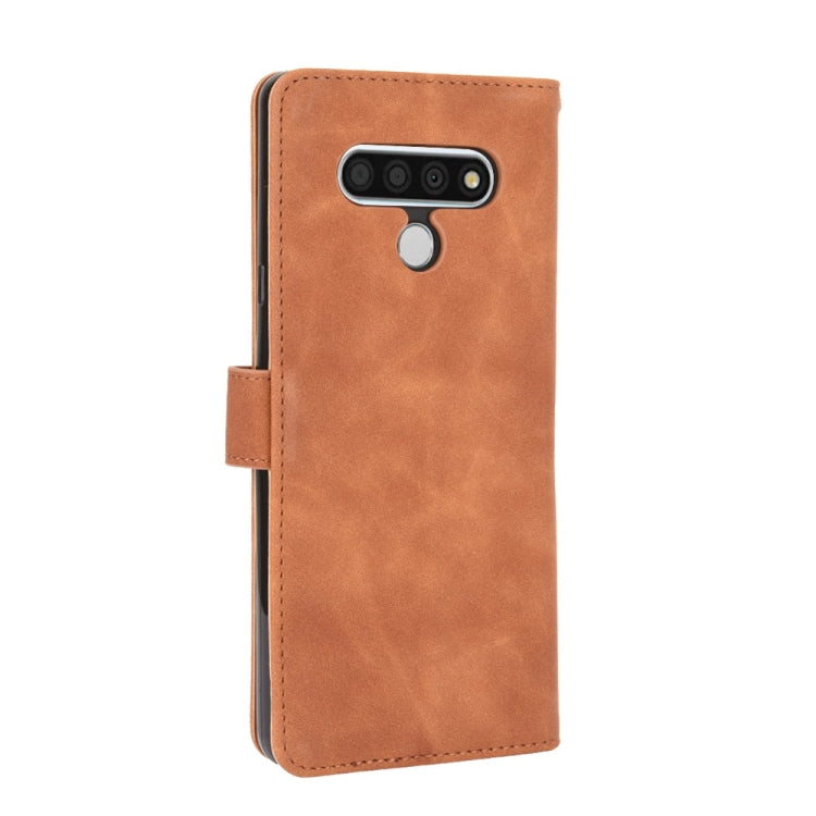 For LG Stylo 6 Solid Color Skin Feel Magnetic Buckle Horizontal Flip Calf Texture PU Leather Case with Holder & Card Slots & Wallet