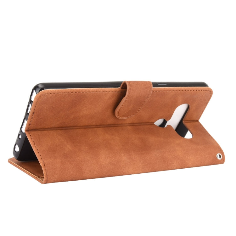 For LG Stylo 6 Solid Color Skin Feel Magnetic Buckle Horizontal Flip Calf Texture PU Leather Case with Holder & Card Slots & Wallet