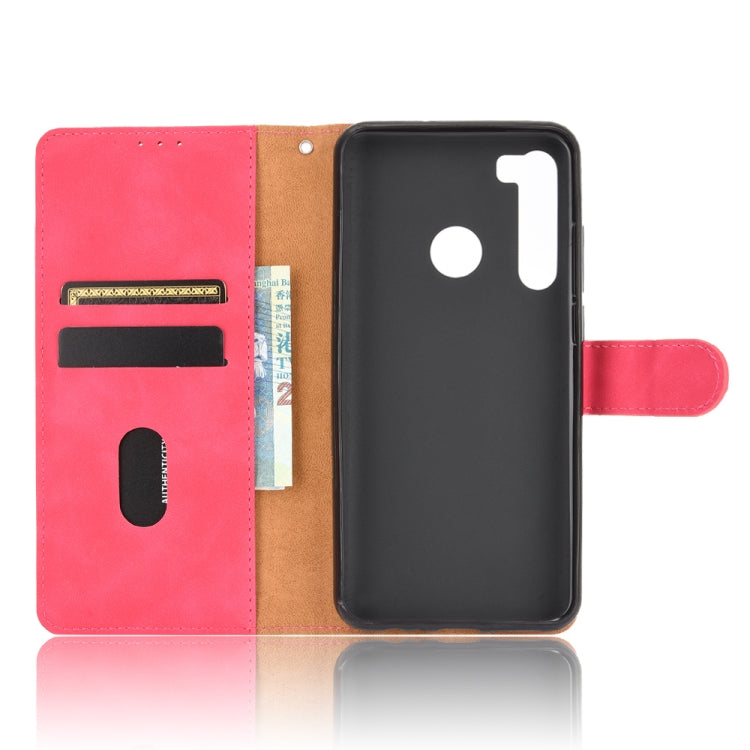 For HTC Desire 20 Pro Solid Color Skin Feel Magnetic Buckle Horizontal Flip Calf Texture PU Leather Case with Holder & Card Slots & Wallet