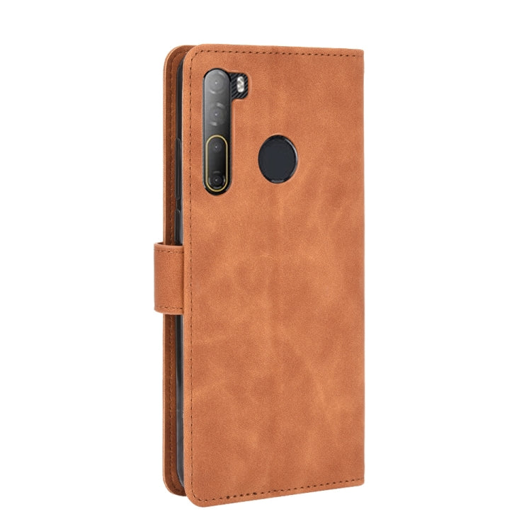 For HTC Desire 20 Pro Solid Color Skin Feel Magnetic Buckle Horizontal Flip Calf Texture PU Leather Case with Holder & Card Slots & Wallet