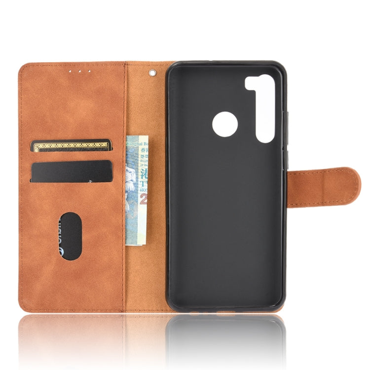 For HTC Desire 20 Pro Solid Color Skin Feel Magnetic Buckle Horizontal Flip Calf Texture PU Leather Case with Holder & Card Slots & Wallet