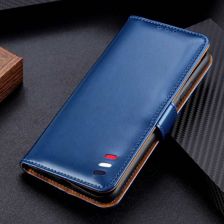 For Xiaomi Redmi Note 8 3-Color Pearl Texture Magnetic Buckle Horizontal Flip PU Leather Case with Card Slots & Wallet & Holder