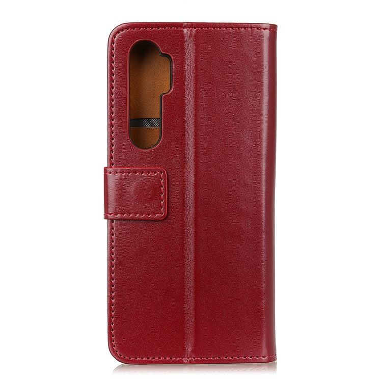 For Xiaomi Mi Note 10 Lite 3-Color Pearl Texture Magnetic Buckle Horizontal Flip PU Leather Case with Card Slots & Wallet & Holder