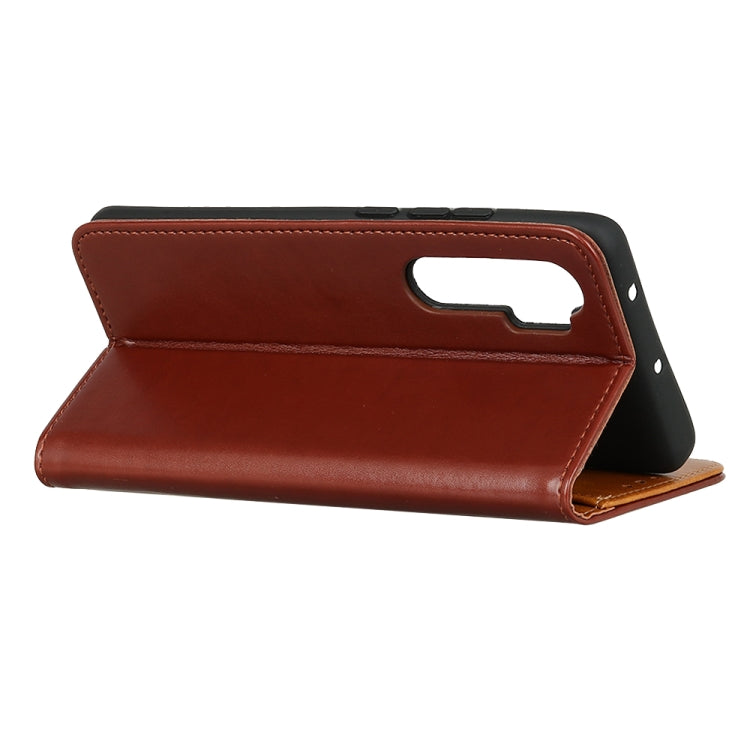 For Xiaomi Mi Note 10 Lite 3-Color Pearl Texture Magnetic Buckle Horizontal Flip PU Leather Case with Card Slots & Wallet & Holder