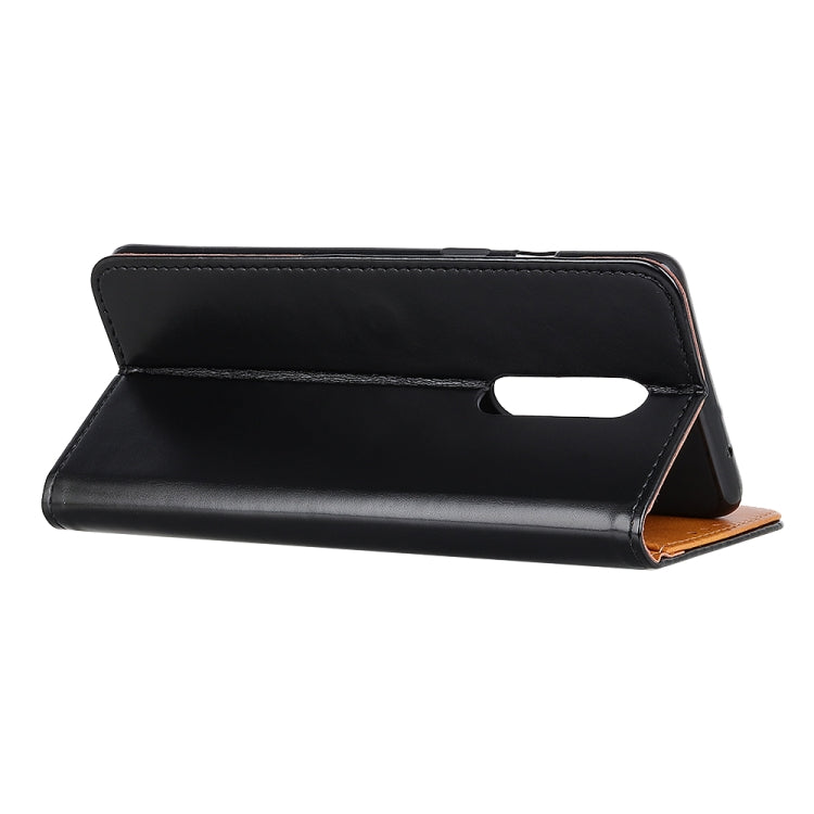For OnePlus 8 3-Color Pearl Texture Magnetic Buckle Horizontal Flip PU Leather Case with Card Slots & Wallet & Holder