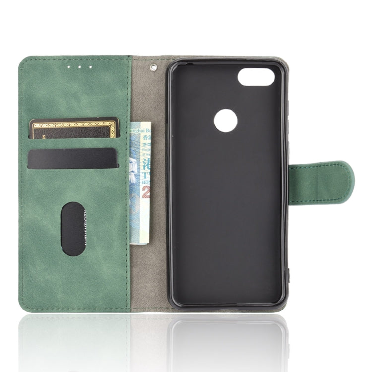 For Motorola Moto E6 Play Solid Color Skin Feel Magnetic Buckle Horizontal Flip Calf Texture PU Leather Case with Holder & Card Slots & Wallet