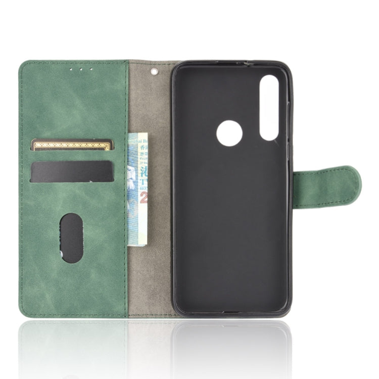 For Motorola Moto G Fast Solid Color Skin Feel Magnetic Buckle Horizontal Flip Calf Texture PU Leather Case with Holder & Card Slots & Wallet