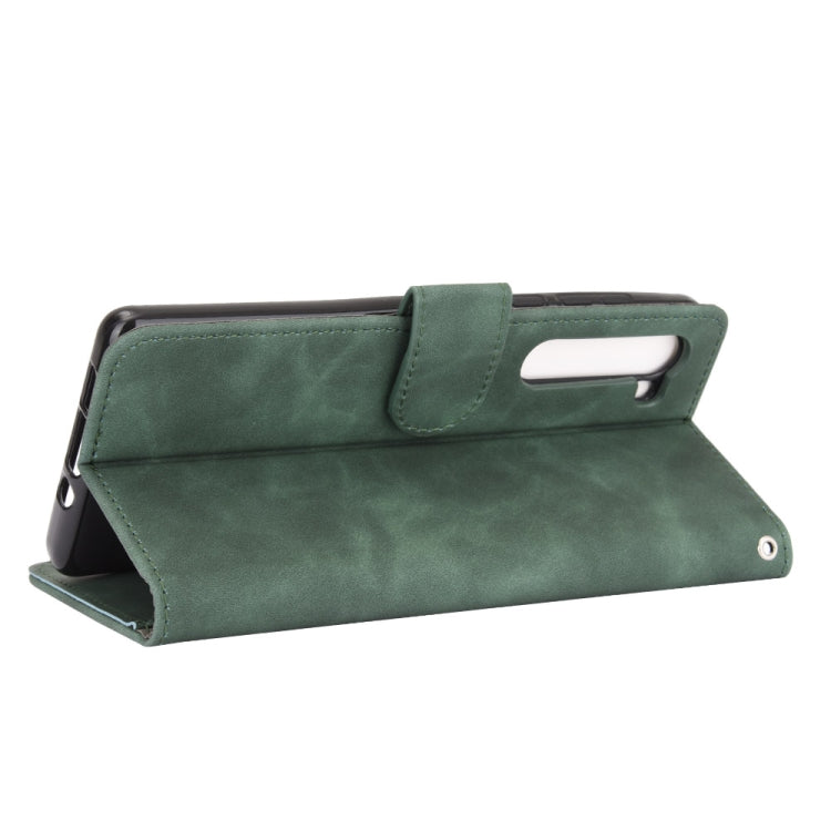 For Motorola Moto Edge Solid Color Skin Feel Magnetic Buckle Horizontal Flip Calf Texture PU Leather Case with Holder & Card Slots & Wallet