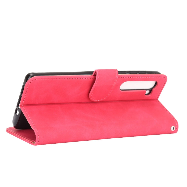 For Motorola Moto Edge Solid Color Skin Feel Magnetic Buckle Horizontal Flip Calf Texture PU Leather Case with Holder & Card Slots & Wallet