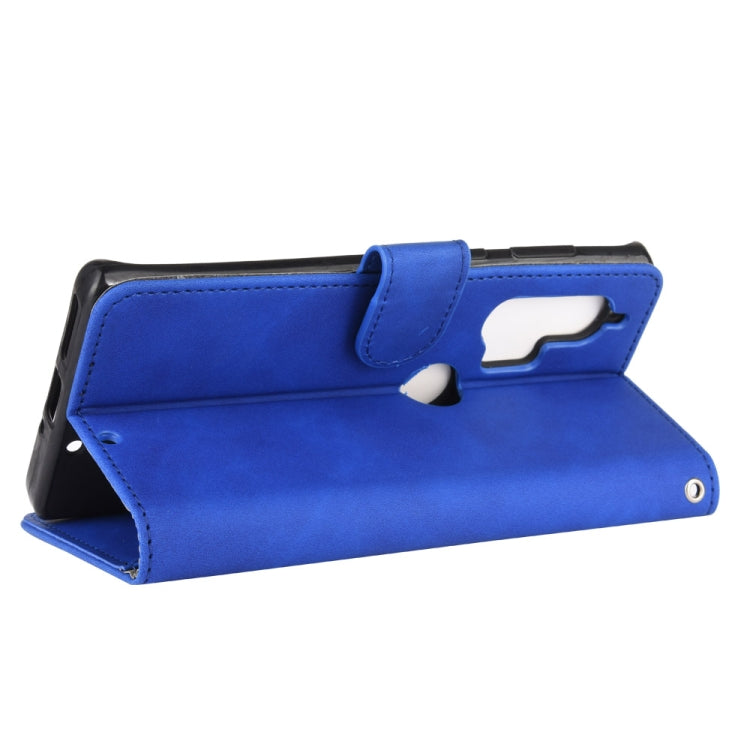 For Motorola Moto Edge Plus Solid Color Skin Feel Magnetic Buckle Horizontal Flip Calf Texture PU Leather Case with Holder & Card Slots & Wallet