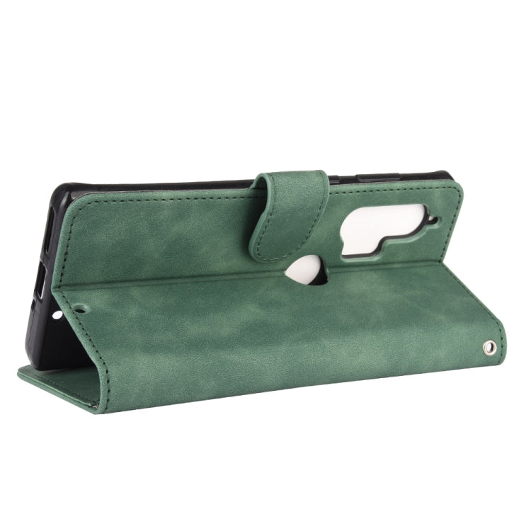 For Motorola Moto Edge Plus Solid Color Skin Feel Magnetic Buckle Horizontal Flip Calf Texture PU Leather Case with Holder & Card Slots & Wallet