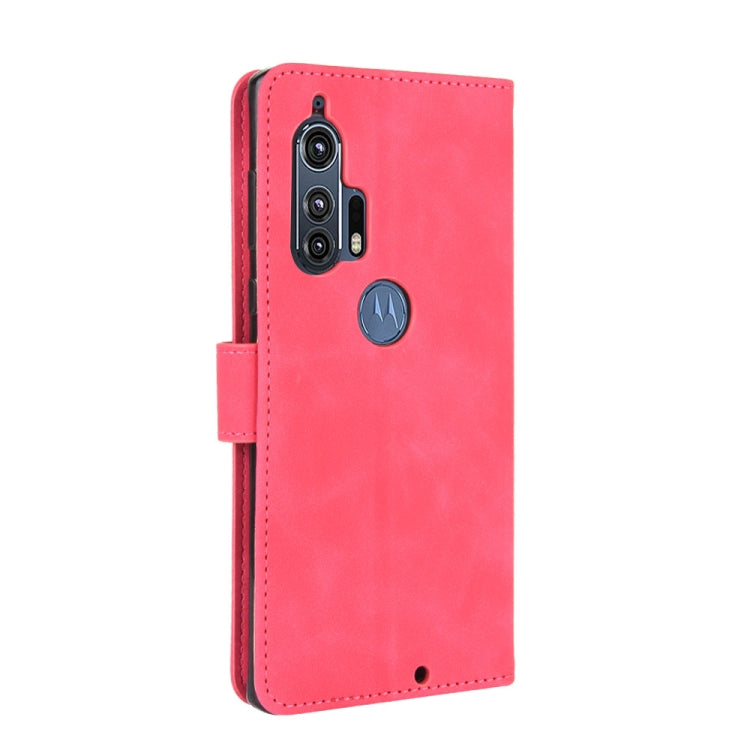 For Motorola Moto Edge Plus Solid Color Skin Feel Magnetic Buckle Horizontal Flip Calf Texture PU Leather Case with Holder & Card Slots & Wallet