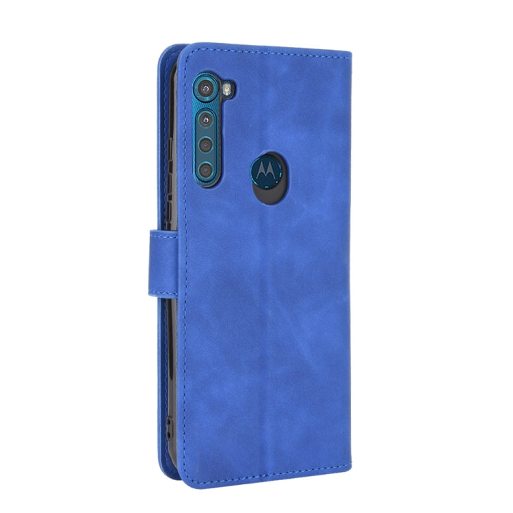 For Motorola Moto One Fusion Plus Solid Color Skin Feel Magnetic Buckle Horizontal Flip Calf Texture PU Leather Case with Holder & Card Slots & Wallet