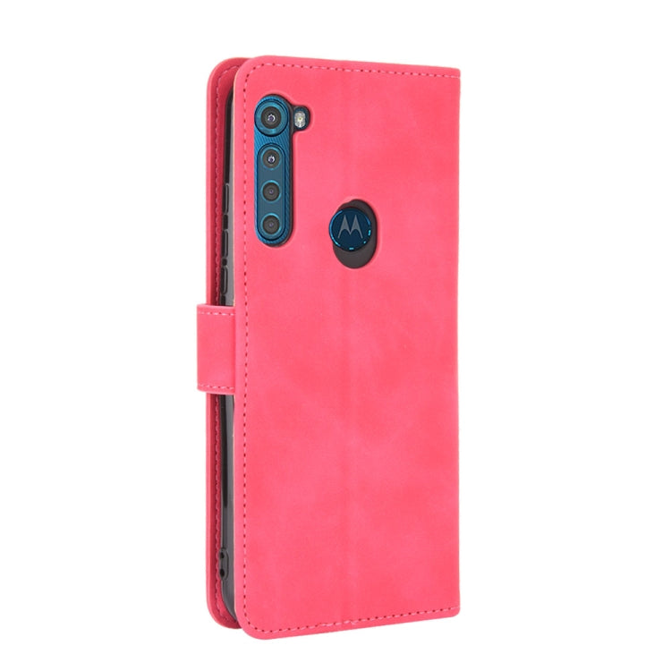 For Motorola Moto One Fusion Plus Solid Color Skin Feel Magnetic Buckle Horizontal Flip Calf Texture PU Leather Case with Holder & Card Slots & Wallet
