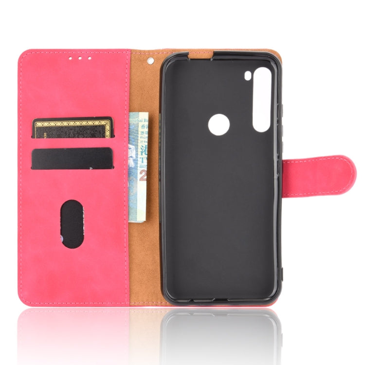 For Motorola Moto One Fusion Plus Solid Color Skin Feel Magnetic Buckle Horizontal Flip Calf Texture PU Leather Case with Holder & Card Slots & Wallet