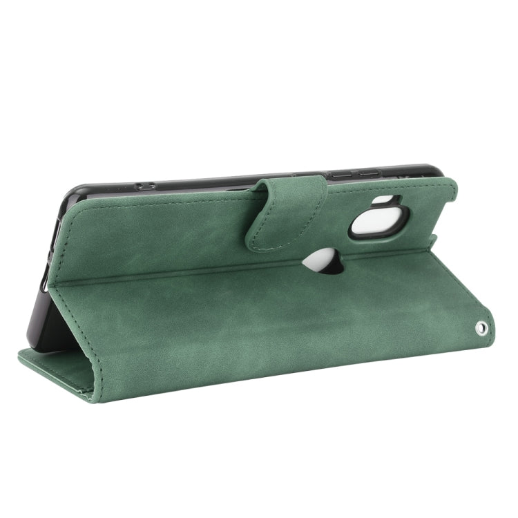 For Motorola Moto One Hyper Solid Color Skin Feel Magnetic Buckle Horizontal Flip Calf Texture PU Leather Case with Holder & Card Slots & Wallet