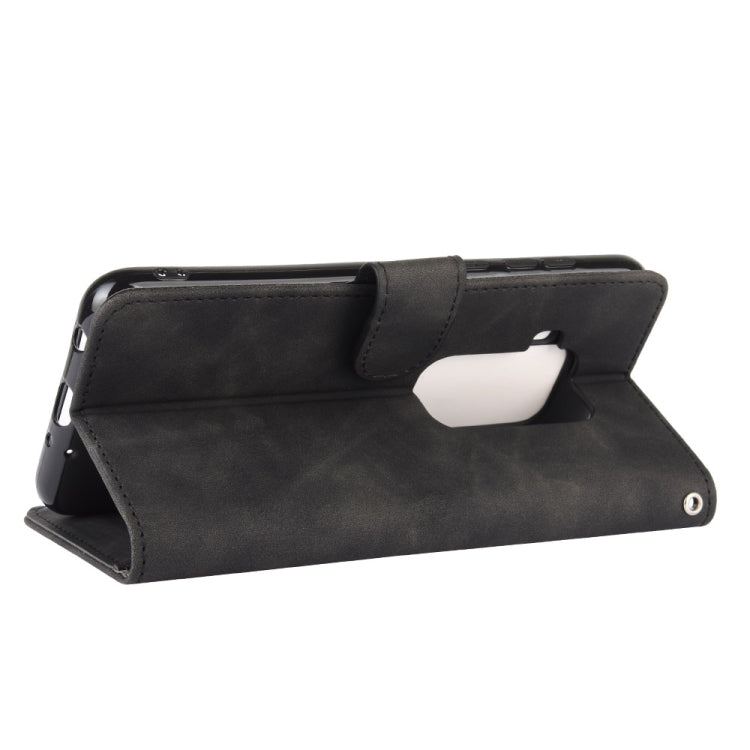 For Motorola Moto One Pro / One Zoom Solid Color Skin Feel Magnetic Buckle Horizontal Flip Calf Texture PU Leather Case with Holder & Card Slots & Wallet