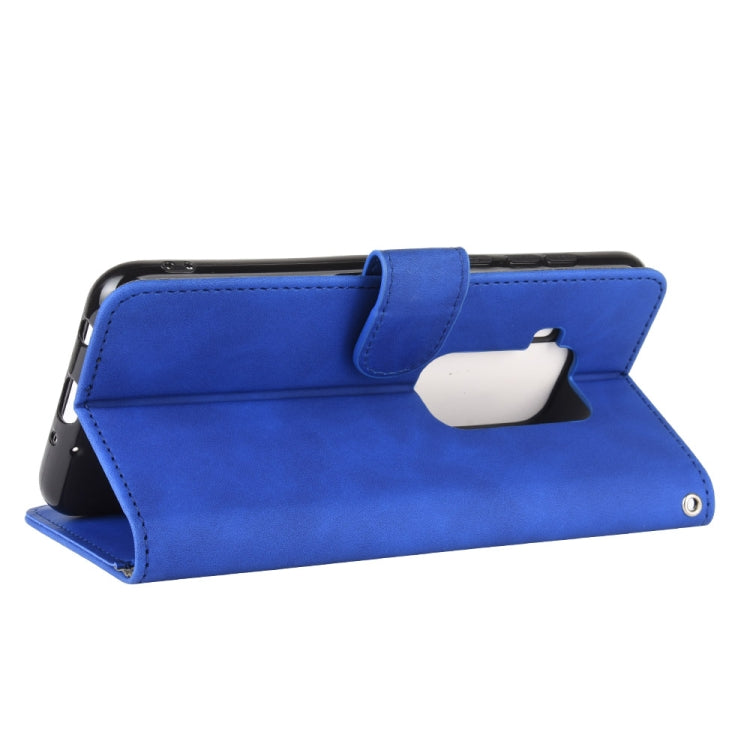 For Motorola Moto One Pro / One Zoom Solid Color Skin Feel Magnetic Buckle Horizontal Flip Calf Texture PU Leather Case with Holder & Card Slots & Wallet