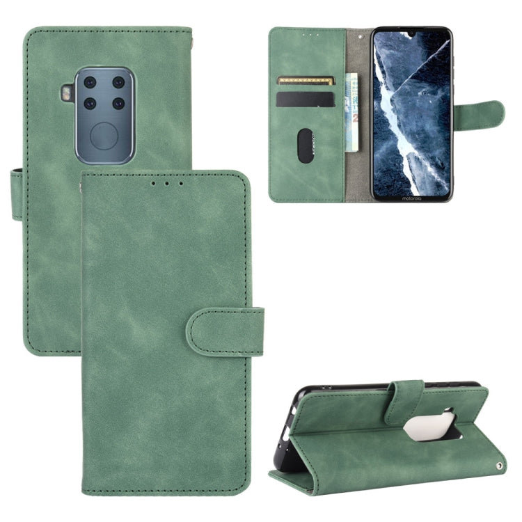 For Motorola Moto One Pro / One Zoom Solid Color Skin Feel Magnetic Buckle Horizontal Flip Calf Texture PU Leather Case with Holder & Card Slots & Wallet