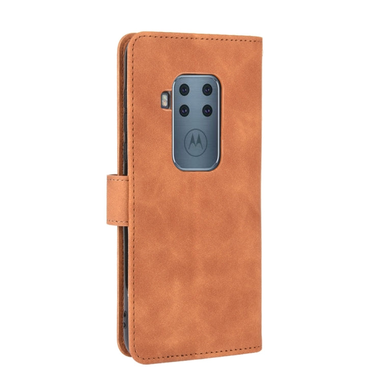 For Motorola Moto One Pro / One Zoom Solid Color Skin Feel Magnetic Buckle Horizontal Flip Calf Texture PU Leather Case with Holder & Card Slots & Wallet