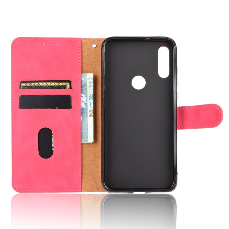 For Motorola Moto E(2020) Solid Color Skin Feel Magnetic Buckle Horizontal Flip Calf Texture PU Leather Case with Holder & Card Slots & Wallet