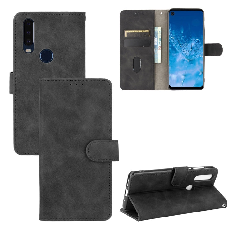 For Motorola Moto P40 Power / One Action Solid Color Skin Feel Magnetic Buckle Horizontal Flip Calf Texture PU Leather Case with Holder & Card Slots & Wallet