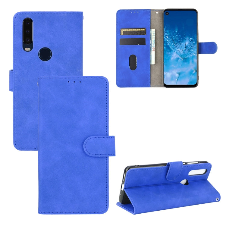 For Motorola Moto P40 Power / One Action Solid Color Skin Feel Magnetic Buckle Horizontal Flip Calf Texture PU Leather Case with Holder & Card Slots & Wallet