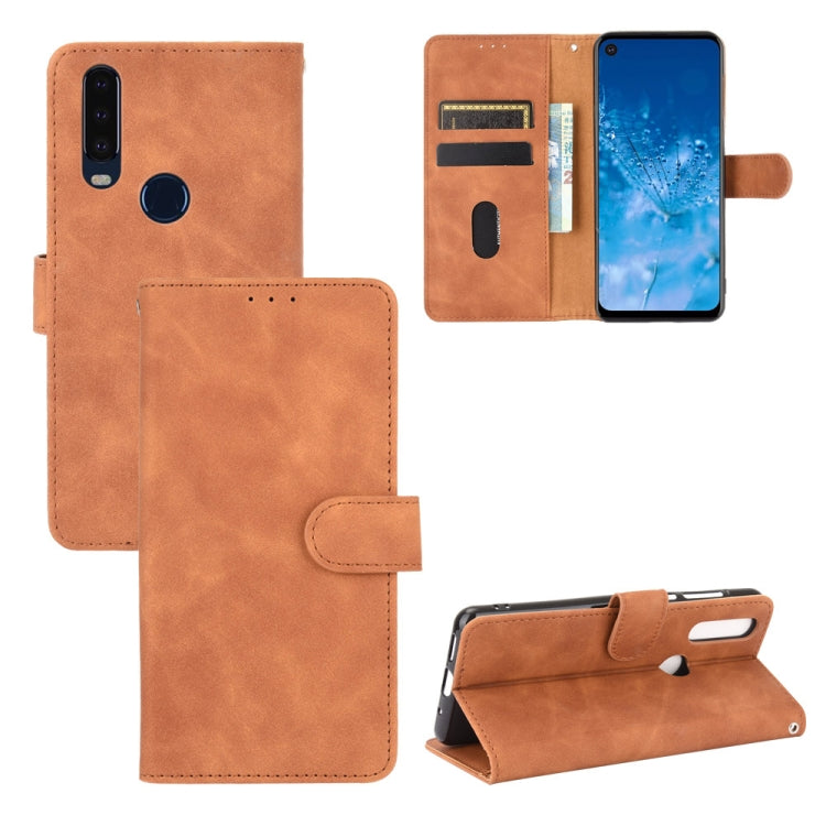 For Motorola Moto P40 Power / One Action Solid Color Skin Feel Magnetic Buckle Horizontal Flip Calf Texture PU Leather Case with Holder & Card Slots & Wallet
