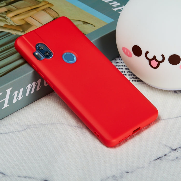 For Motorola Moto One Hyper Solid Color Liquid Silicone Dropproof Full Coverage Protective Case