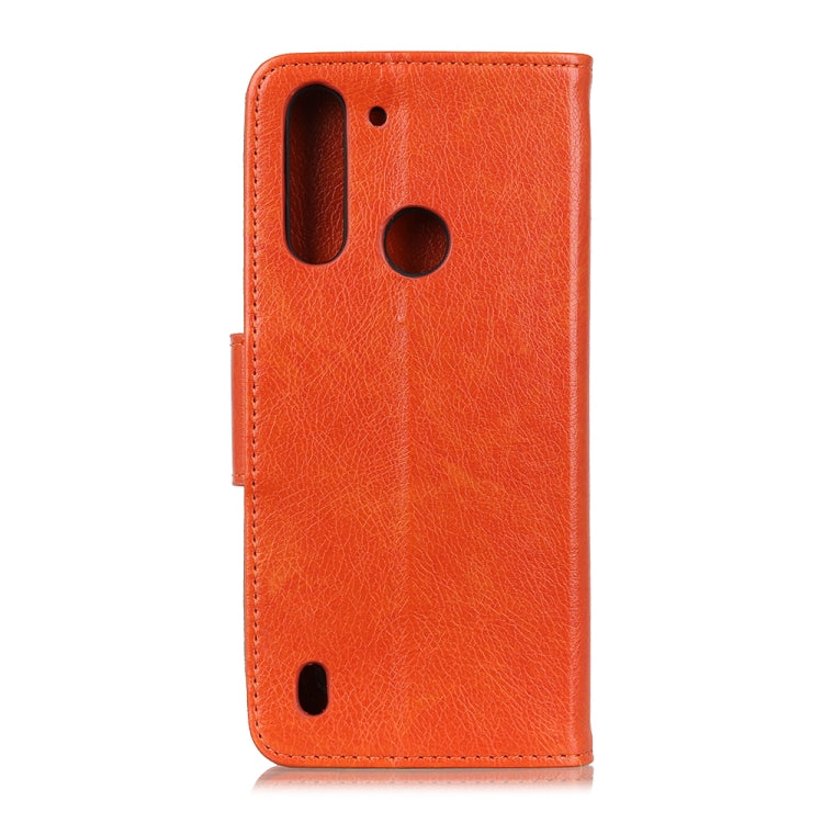 For Motorola Moto G8 Power Lite Nappa Texture Horizontal Flip Leather Case with Holder & Card Slots & Wallet