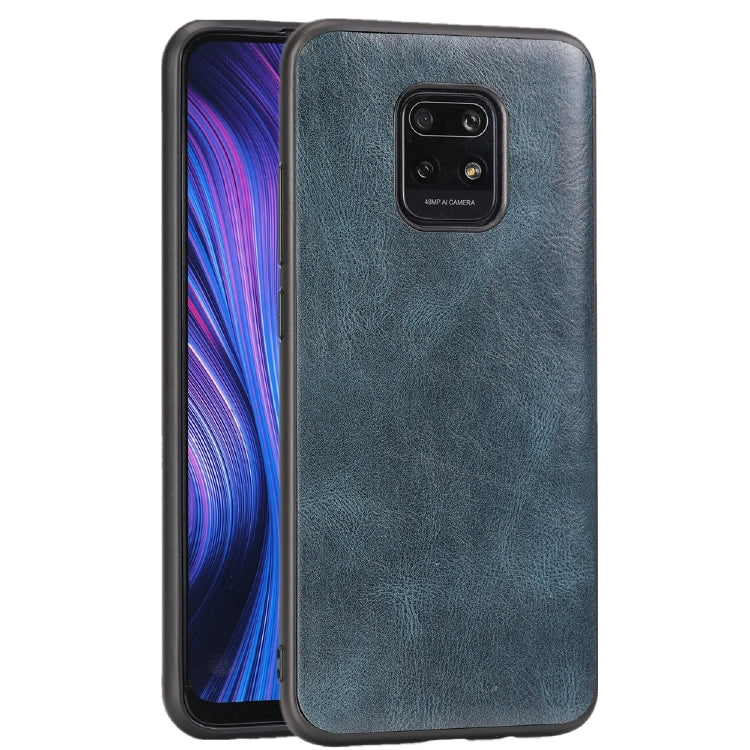 For Xiaomi Redmi 10X Pro Crazy Horse Textured Calfskin PU+PC+TPU Case