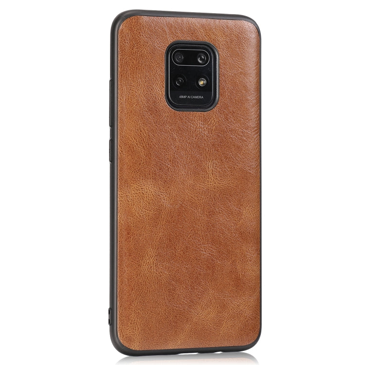 For Xiaomi Redmi 10X Pro Crazy Horse Textured Calfskin PU+PC+TPU Case