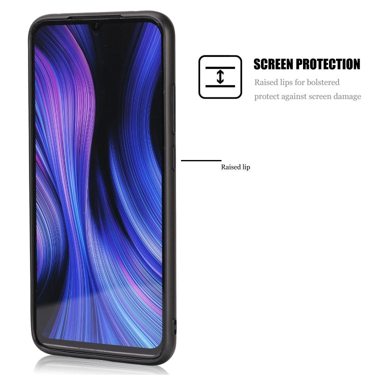 For Xiaomi Redmi 10X Pro Crazy Horse Textured Calfskin PU+PC+TPU Case