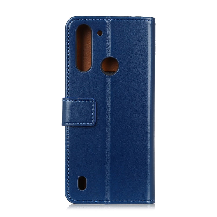 For Motorola Moto G8 Power Lite 3-Color Pearl Texture Magnetic Buckle Horizontal Flip PU Leather Case with Card Slots & Wallet & Holder