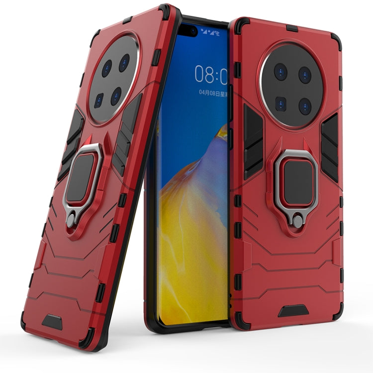 For Huawei Mate 40 Pro Shockproof PC + TPU Protective Case with Magnetic Ring Holder