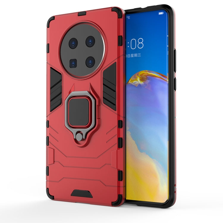 For Huawei Mate 40 Pro Shockproof PC + TPU Protective Case with Magnetic Ring Holder