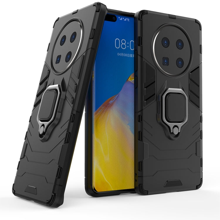 For Huawei Mate 40 Pro Shockproof PC + TPU Protective Case with Magnetic Ring Holder