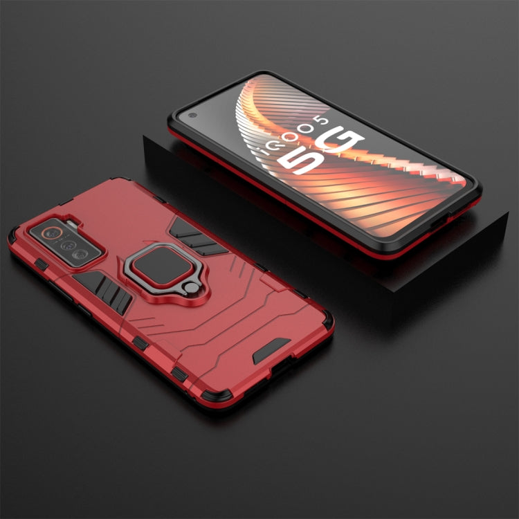 For Vivo iQOO 5 5G Shockproof PC + TPU Protective Case with Magnetic Ring Holder