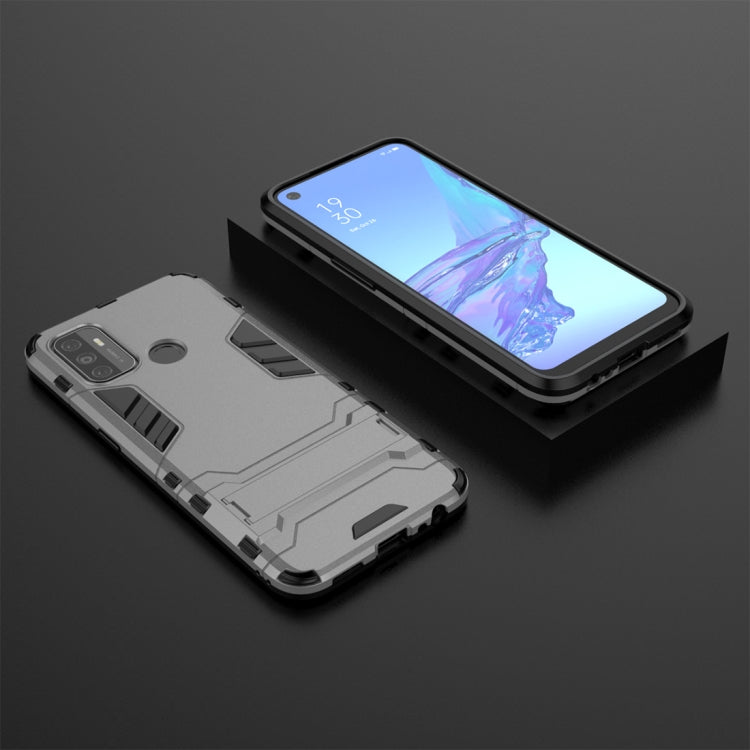 For OPPO A53 PC + TPU Shockproof Protective Case with Invisible Holder