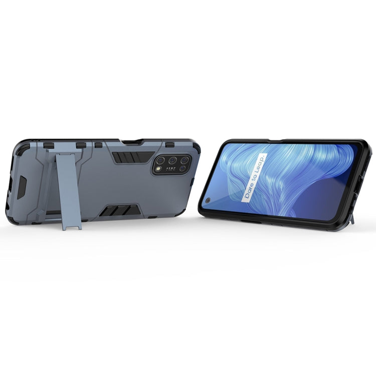 For OPPO Realme V5 5G PC + TPU Shockproof Protective Case with Invisible Holder