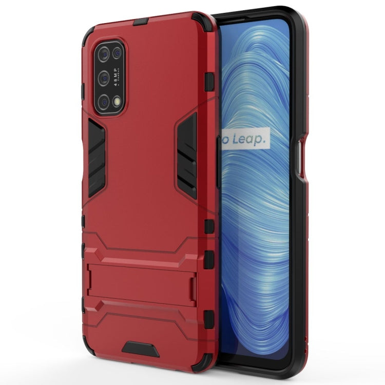 For OPPO Realme V5 5G PC + TPU Shockproof Protective Case with Invisible Holder