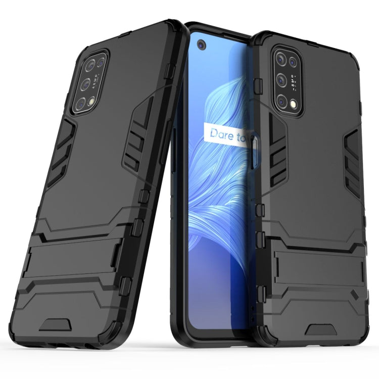 For OPPO Realme V5 5G PC + TPU Shockproof Protective Case with Invisible Holder