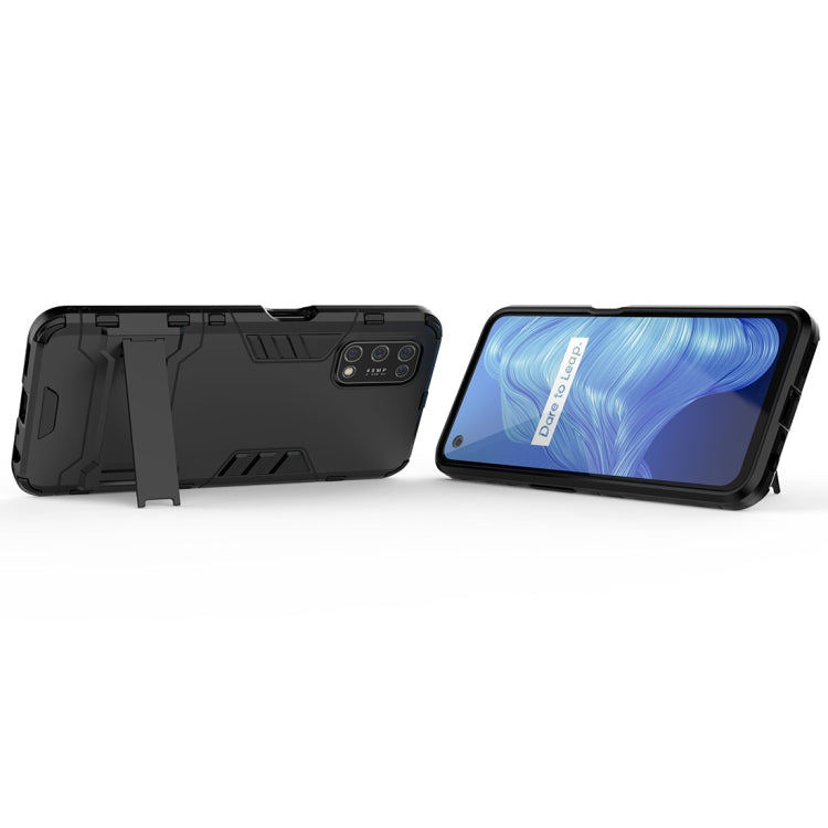 For OPPO Realme V5 5G PC + TPU Shockproof Protective Case with Invisible Holder