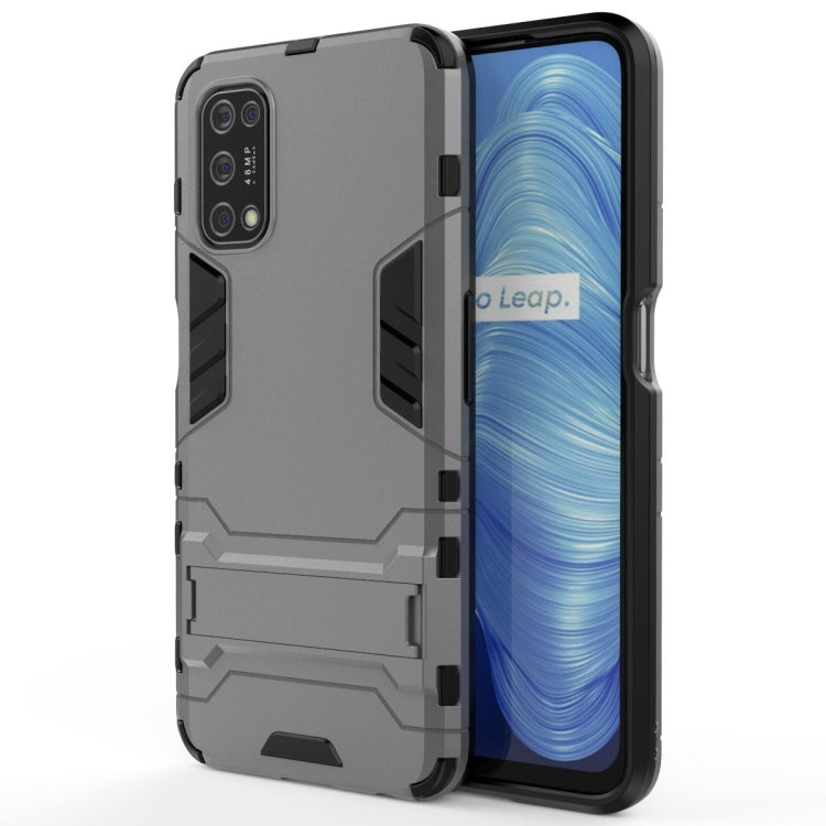 For OPPO Realme V5 5G PC + TPU Shockproof Protective Case with Invisible Holder